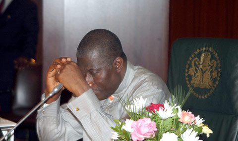 Prayer time, Mr President....