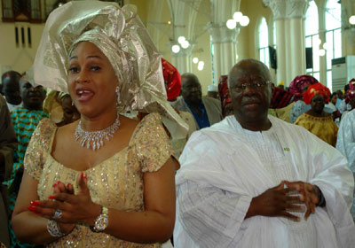 Bode George with his wife Roli