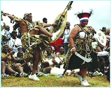 Zulu dancers from South Africa