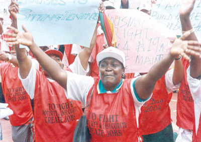 NLC members calling for an end to job insecurity