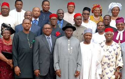 File Photo: South East Group meeting with the President at the State House, Abuja, July 2010.