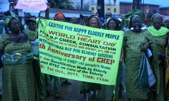 *A gathering of the elderly under the aegis of CHEP on Independence Day