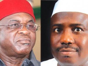 Senate President, David Mark and Speaker of House of Reps, Aminu Tanbuwal