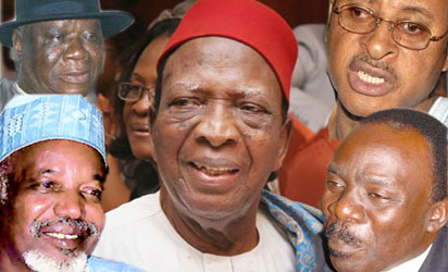 *Chief Clark, Alhaji Musa, Prof. Ben Nwabueze, Femi Falana and Pat Utomi