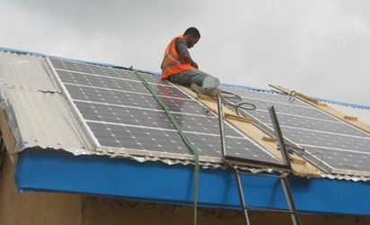 Solar powered community water project at Uturu Abia State