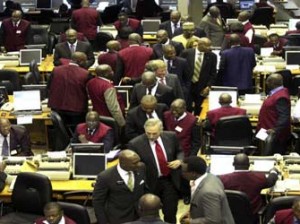 File photo: The floor of Stock exchange