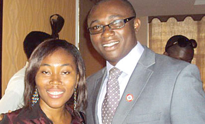 Victor Gotevbe and Jennifer at a Youth Parley in Lagos