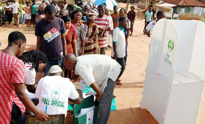 Cross section of voters during the Ondo Governorship election, yesterday.