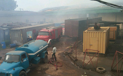 NAFDAC warehouse, Saturday. Photo: Sola Ogundipe