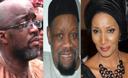 Ojukwu Jnr., his late father, Ojukwu and Bianca 