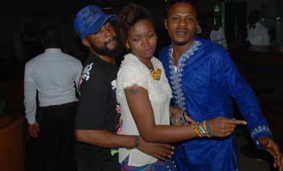 Some members of the Abuja Chapter of the Actors Guild of Nigeria at the After Party held at the TKlez Lounge, Hotel De Bently, Abuja to mark the nationwide wide film screening tour recently