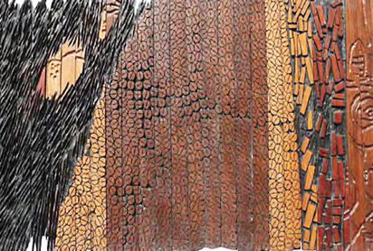 Grandma’s Cloth Series VI by El- Anatsui went at the hammer price of 11.4 million at Arthouse auctions in November, 2012
