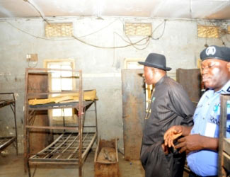 Jonathan in a Police college hostel