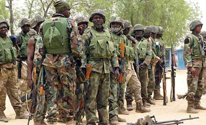 Troops getting ready
