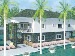 Model of a house in Maccido Royal Estate, Abuja