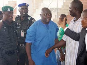 House of trouble—Top left: Hon. Evans Bapakaye in a scuffle with Mobile Police officers during the fight at the Rivers State House of Assembly yesterday in Port Harcourt. Photos: Nwankpa Chijioke