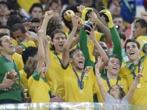 2013 FIFA Confederations Cup champions Brazil after beating Spain 3-0