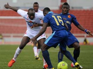 Action recorded during a Nigerian league match