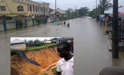 *flooded: Calabar under water. INSET: The valley of deaths.