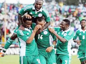 *Joyous Eagles celebrating a goal
