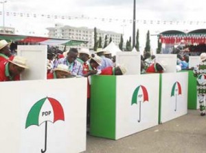 PDP Special National Convention: Delegates casting their votes at 2013 PDP Special National Convention . Photo by Gbemiga Olamikan.
