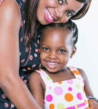 Crystal with daughter Beulah