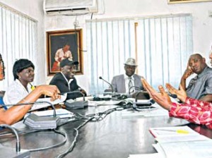 Participants at the conference: From left-Mrs Vera Anyagafu, Engr. A. Adebosin, Engr.Gboyega Toriola, Hugo Odiogor, Barr. Chijioke Ndubisi and Mr. Victor Omoregie. Photos: Bunmi Azeez