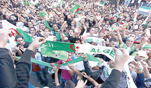 WILD CELEBRATION: Algerian soccer fans in a frenzy after their national team secured 2014 World Cup ticket. 12 died in the celebration.