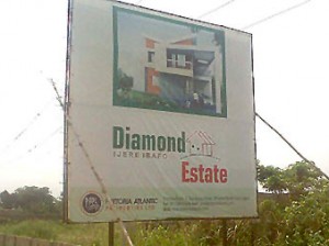 *Diamond Estate site at Ijere, Ibafo.