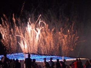 *Fire works Explode at Bar Beach,Ahmadu Bello Way Victoria Island Lagos To Celebrate New Year.At the CroosOver Night Of Lagos CountDown 2013.PHOTO;AKEEM SALAU