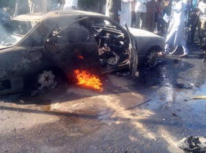 Scene of the blast. AFP