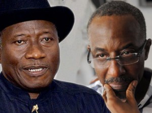 President Goodluck Jonathan and Lamido Sanusi