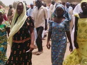 Some of the abducted who escaped their abductors in Sambisa forest in Borno