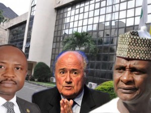 Tamuno Danagogo, Sepp Blatter and Aminu Maigari