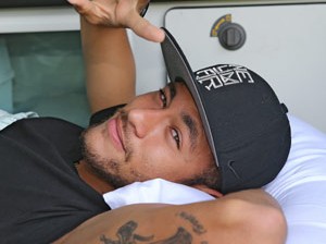 Injured Brazil star Neymar departed his team's training base in Terespolis in a helicopter on Saturday and headed home to Sao Paulo, after his World Cup ended in agony on Friday night. AFP PHOTO