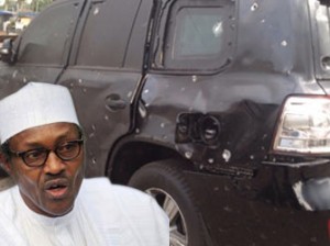 Black jeep of Gen Buhari attacked in Kaduna on Wednesday