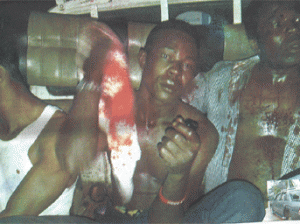 *Some of Reverend Father Akanekus’s men allegedly brutalised