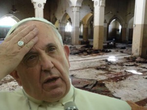 Pope Francis on Sunday joined forces with Orthodox Ecumenical Patriarch Batholomew I to make a rare joint pledge of support for the embattled Christians of the Middle East. On the final day of his first visit to Turkey, Francis also urged an end to the millennium-old schism between the Orthodox and Catholic churches and said this was all the more urgent due to the violence against Christians by Islamic State (IS) extremists. AFP PHOTO