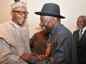 *Jonathan and Buhari