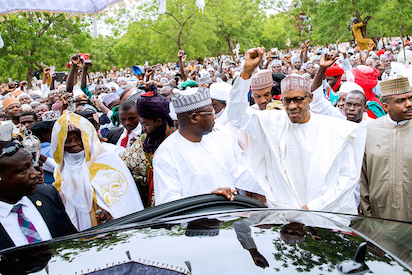 President Buhari in Daura 