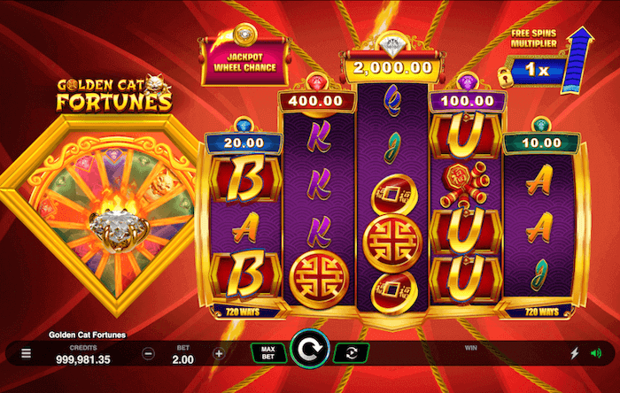 Golden Cat Fortunes webpage