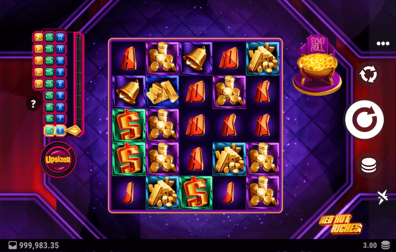 Red Hot Riches webpage