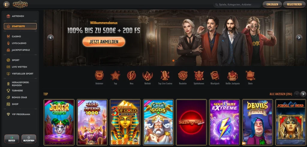 Gransino Wettanbieter