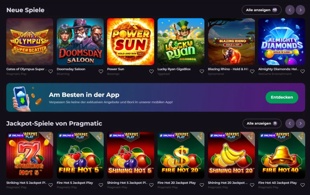 RockySpin casino ohne oasis