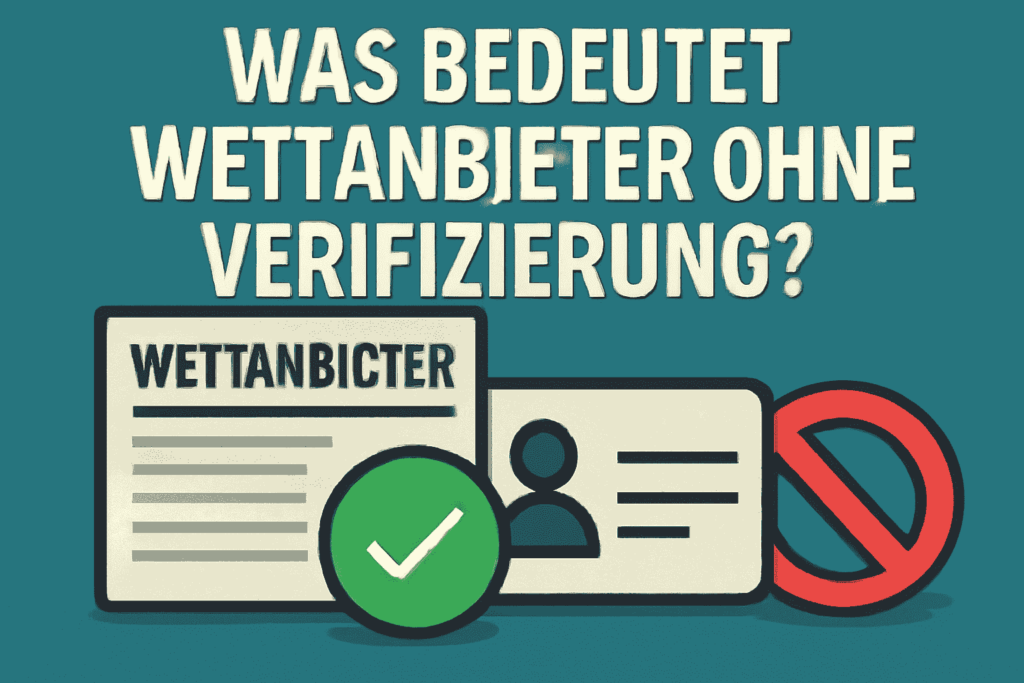 Was bedeutet Wettanbieter ohne Verifizierung