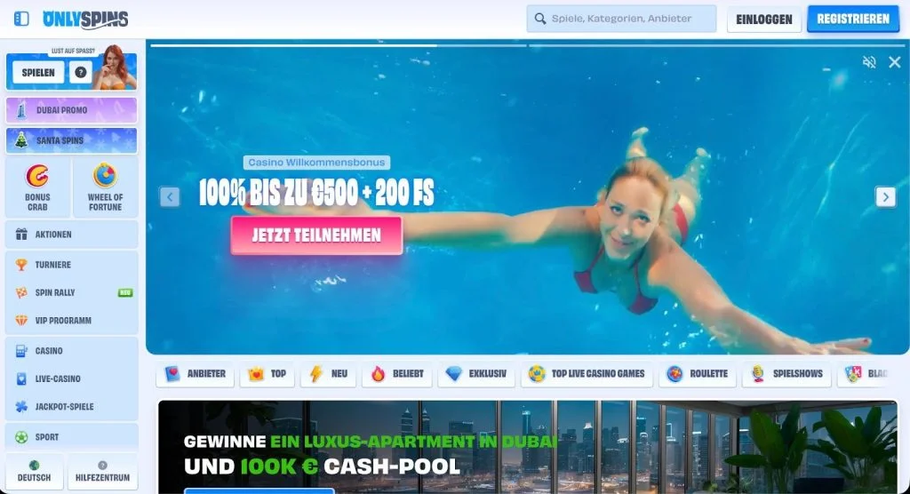 onlyspins casino seite