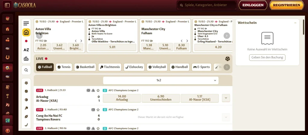 Casoola casino sportwetten