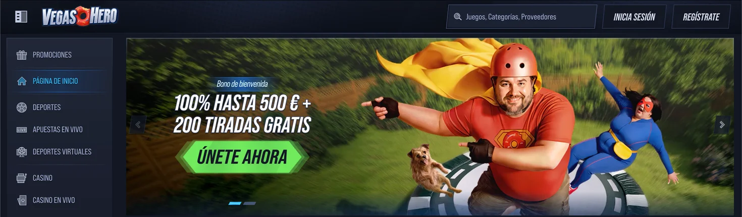 Lobby del VegasHero