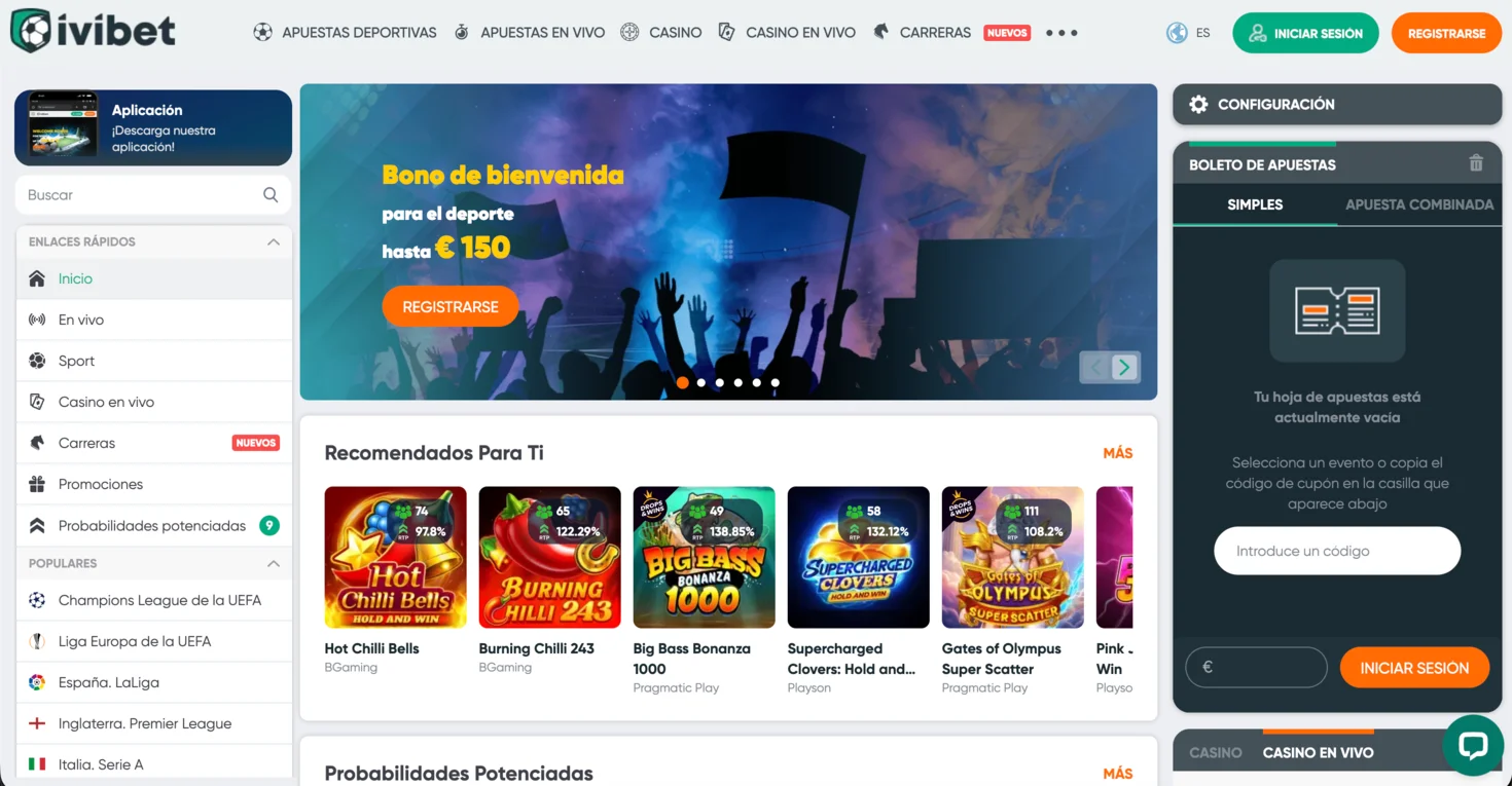 IviBet casa de apuestas sin licencia en España