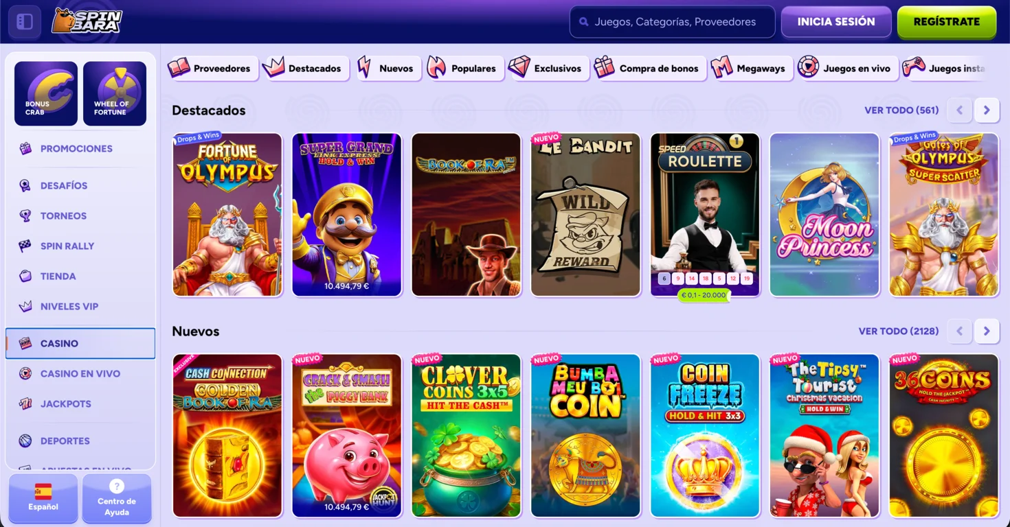 Juegos de casino Spinbara